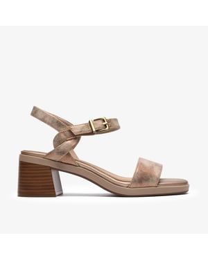 Jaylan Ray Bronze Metallic Sandals