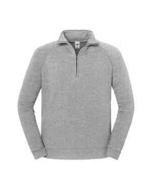 Fruit of the Loom Unisex Adult Iconic Premium Quarter Zip Sweatshirt (Athletic Heather)