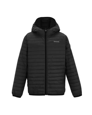 Regatta Barn/Kids Hillpack Hooded Jacket (Svart)
