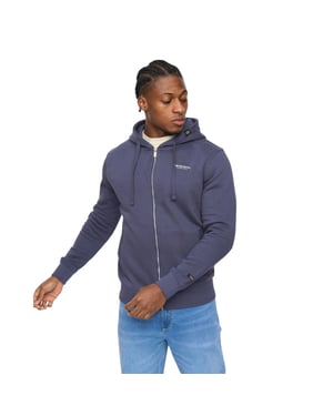 Crosshatch Heren Allmoor Thru Volledige Rits Hoodie (Navy)