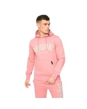 Crosshatch Heren Kensby Hoodie (Roze)