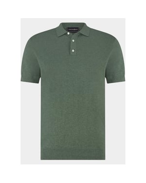 Scotland Blue Polo heren pince knitted polo ss spe26106pi08sb/3017