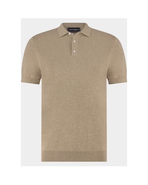 Scotland Blue Polo heren pince knitted polo ss spe26106pi08sb/2501