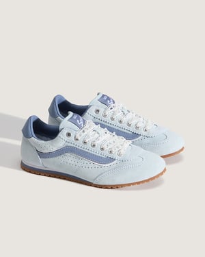 Vans Super Lowpro Mocka Kvinnor Blå Sneakers