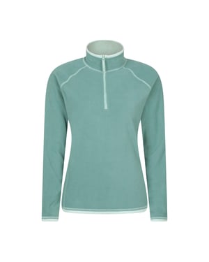 Mountain Warehouse Dames/Dames Montana Half Zip Fleece Top (Licht Teal)
