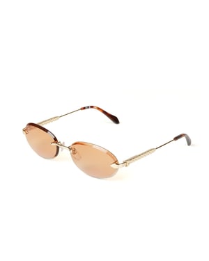 Just Cavalli Zonnebril Gepolijst Roze Goud