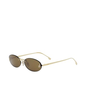 Fendi Zonnebril Goud/Bruin