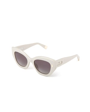 Furla Zonnebril Glanzend Vol Beige
