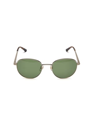 Furla Zonnebril Licht Goud/Groen