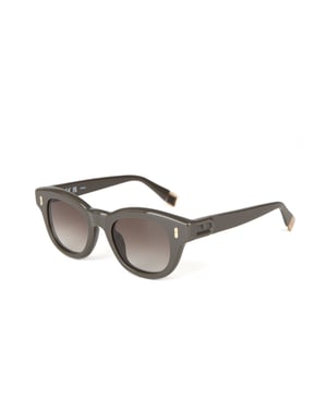 Furla Zonnebril Glanzend Khaki Groen