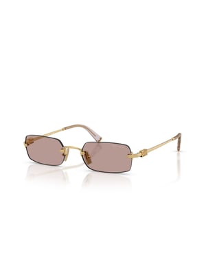 Miu Miu Zonnebril Paars/Goud