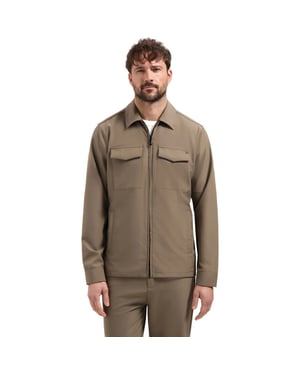 No Excess Overshirt full zipper stretch sedoc