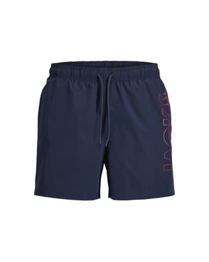 Jack & Jones Heren plus size zwemshort jpstmaui wave logo donker
