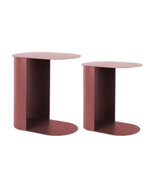 Leitmotiv bijzettafel set riqueza oval - 30x45x48 cm