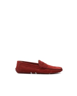 Bally Bordeaux Läder Mokassin