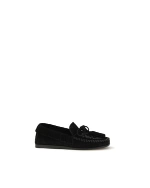Isabel Marant Svart Kalvläder Bos Taurus Slip-On Loafers