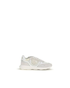 PINKO Witte Kalfskleren Bos Taurus Sport Sneakers