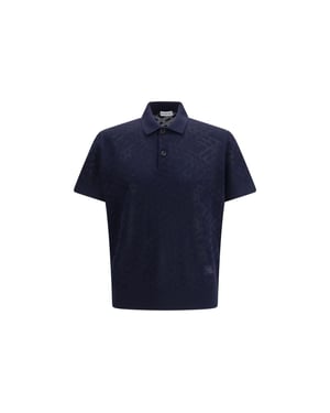 Burberry Blauwe Wol Polo Shirt