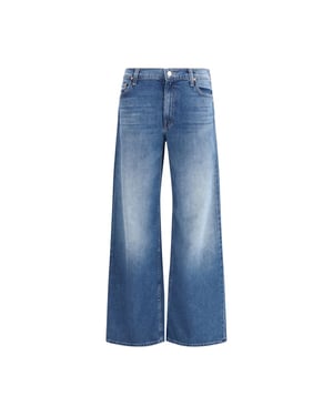 Mother Denim Blå Bomullsflare Jeans