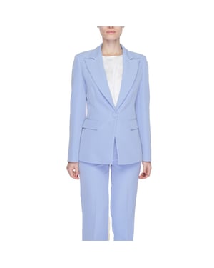 Silence Paarse Polyester Blazer