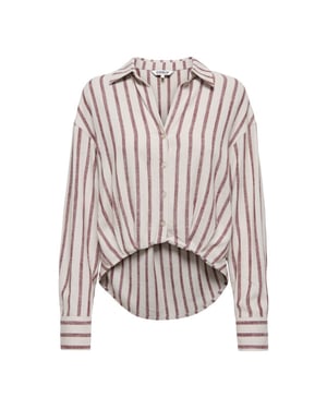 Only onlsiesta l/s linen bl balloon shir 15367420 silver lining