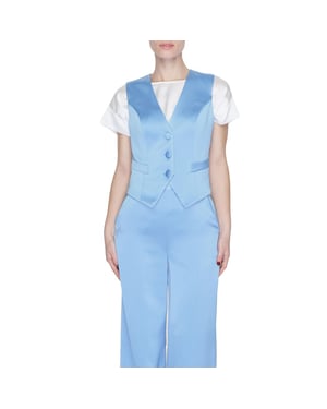 Silence Blauwe Polyester Vest