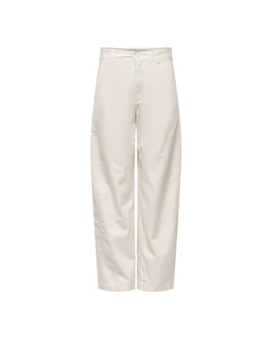 Jacqueline de Yong Jdyselma hw barrel pants beige