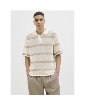 Jack & Jones Jorsummer knit ss polo styd ss25