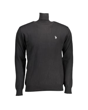 U.S. POLO ASSN. Zwarte Katoenen Heren Coltrui