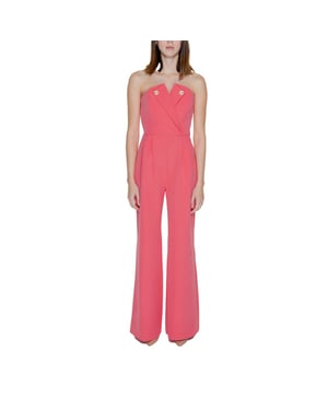 Silence Oranje Polyester Jumpsuit