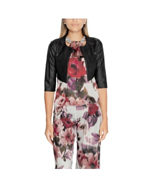 Rinascimento Zwarte Polyethyleen Cardigan