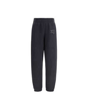 Alexander Wang Svarta Bomullsjoggers (Träningsbyxor)