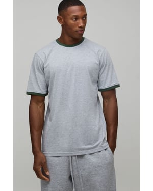 Regular Fit Ringer Crew Neck T-Shirt