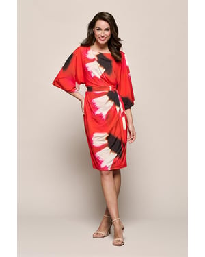 Milan Print Jurk Rood / Multi