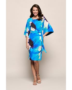 Milan Print Jurk Blauw / Multi