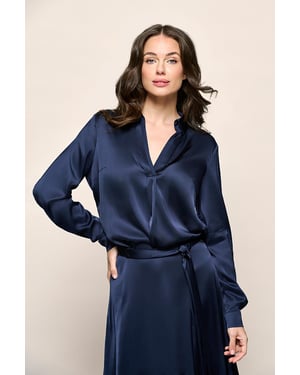 Ezra Blouse Navy
