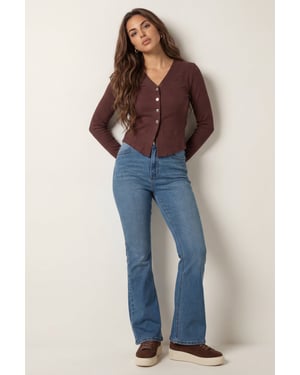 Boot Cut Jean Mid Blue