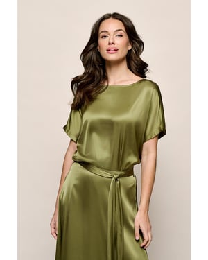 Martha Top Olijfgroen