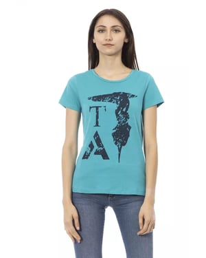 Trussardi Action Lichtblauwe Katoenen Dames T-Shirt