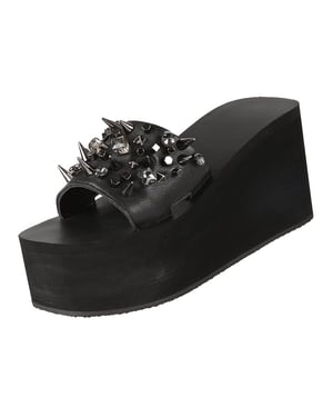 Luxe teenslipper in het zwart