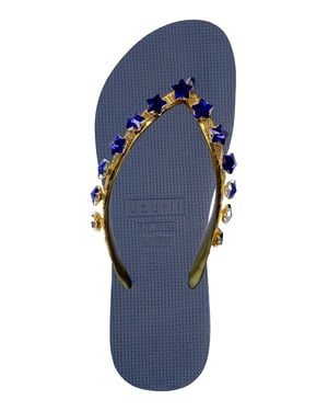 Little Blue Star Flip Flop Marinblå