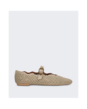 Kurt Geiger Dames wavy mayfair ballet flat