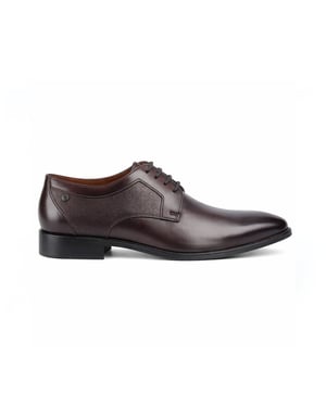 Base London Dome Heren Derby Schoenen Bruin