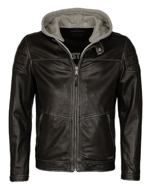 Mustang Lederjacke mit Kapuze 31020140
