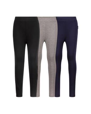 Trespass Meisjes Brinklie Legging (Set van 3) (Veelkleurig)