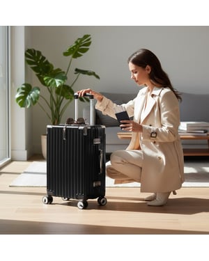 Robust Hard Shell Cabin Suitcase 36 x 24 x 56 cm Luggage for Easyjet, Ryanair, Wizzair