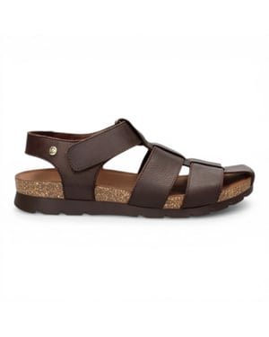 Panama Jack Heren Waterdichte Bark Bruine Leren Sandals - Stanley C1