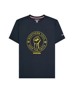 Lambretta Mens Northern Soul T-Shirt (Navy/Gold)