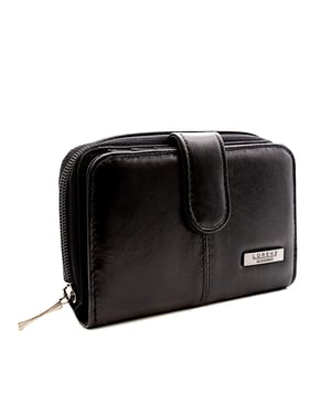 Women’s Genuine Leather Purse, RFID Wallet in Black
