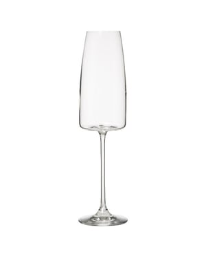 Casa di Elturo Set van 6 – kristallen champagne glazen ella – 34cl